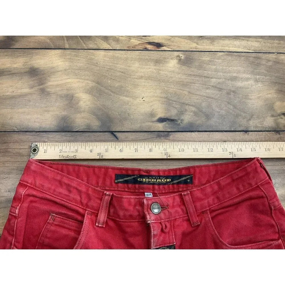 VINTAGE MARITHE FRANCOIS GIRBAUD RED JEANS 90’s WOMENS SIZE 13/14 MADE IN USA - Picture 10 of 13